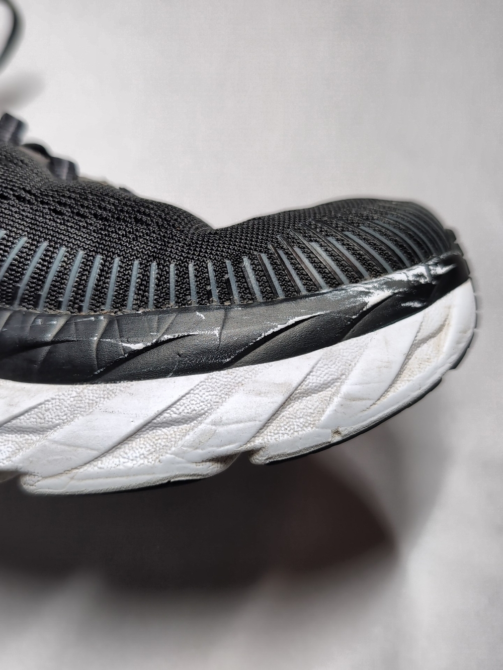 Hoka Bondi 7 Black and Gray Women's Running Sneakers Size 9 - Picture 9 of 10